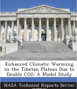 Enhanced Climatic Warming in the Tibetan Plateau Due to Double Co2: A Model Study